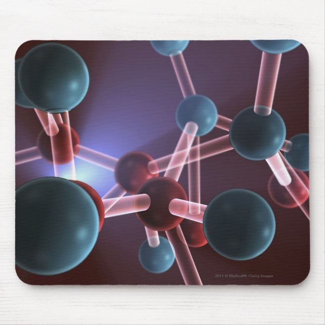 Molecular structure of caffeine mouse pad (Front)