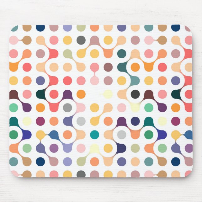 Molecular Structure Pattern Mouse Pad (Front)