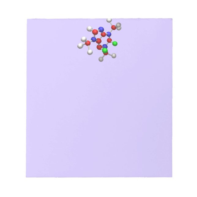 Molecule 3-D Rendering Notepad (Front)