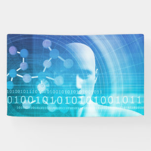 Molecule Background as a Science Abstract Concept Banner