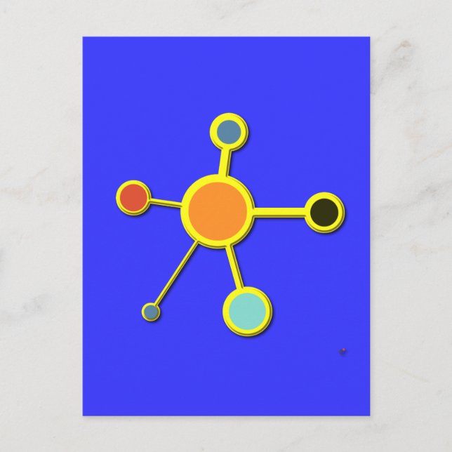 Molecule in 3D Postcard (Front)
