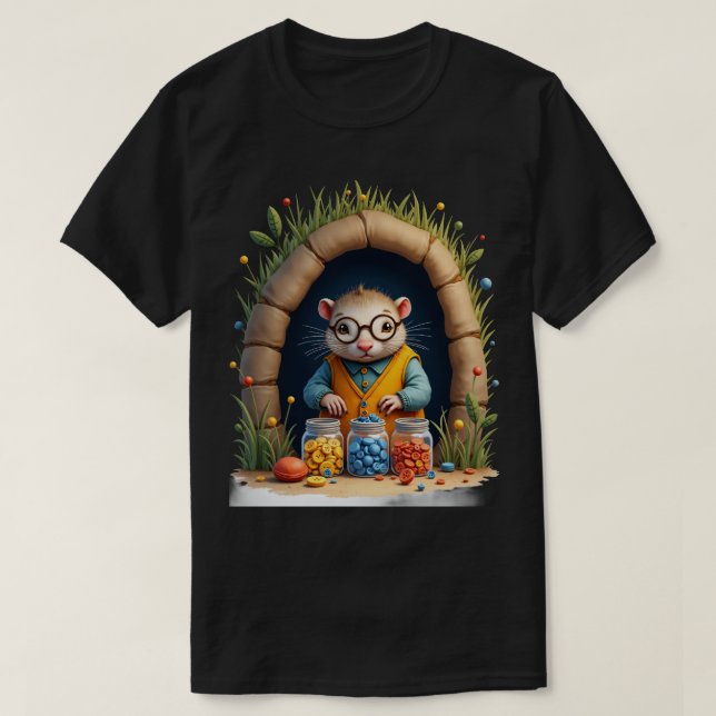 Mole's Buttons T-Shirt (Design Front)