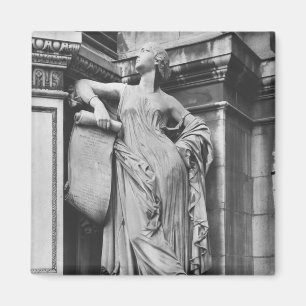 Moliere Fountain, Serious Comedy, 1844 Magnet