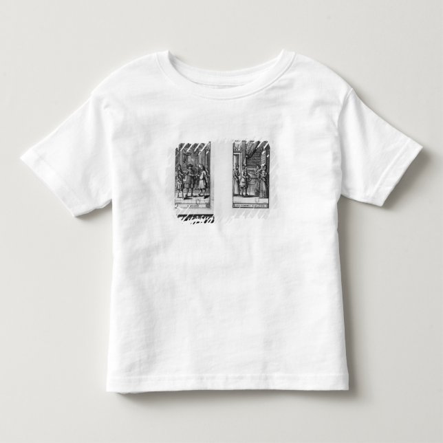 Moliere, frontispiece for 'The Miser' Toddler T-shirt (Front)