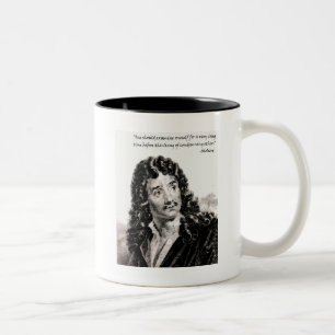 Moliere - One should consider oneself for a very l Two-Tone Coffee Mug