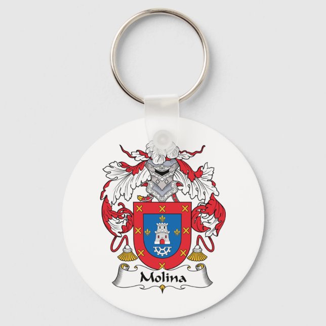 Molina Family Crest Keychain (Front)