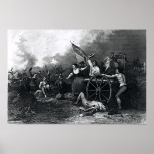 Moll Pitcher at the Battle of Monmouth Poster
