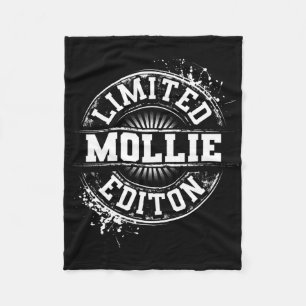 Mollie Limited Edition Funny Personalized Name Gif Fleece Blanket