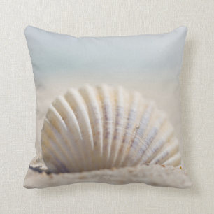 Mollusk Seashell Throw Pillow