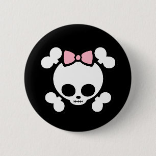 Molly Bow 2 Inch Round Button