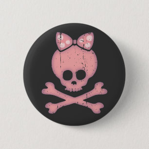 Molly Bow Dot 2 Inch Round Button