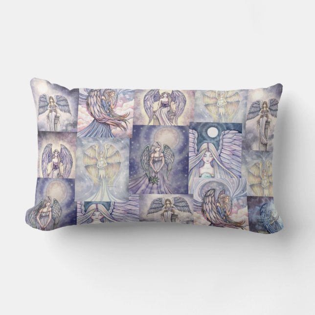 Molly Harrison Angels Collage Pillow (Front)