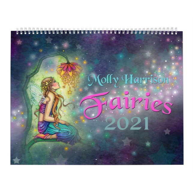 Molly Harrison Fairies 2021 Calendrier mural (Protection)
