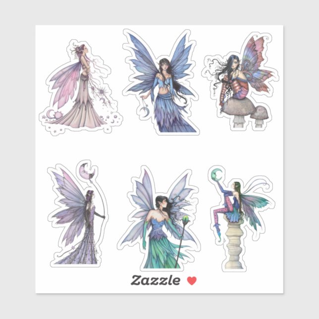 Molly Harrison Fairy Stickers Fantasy Art Fairies (Sheet)