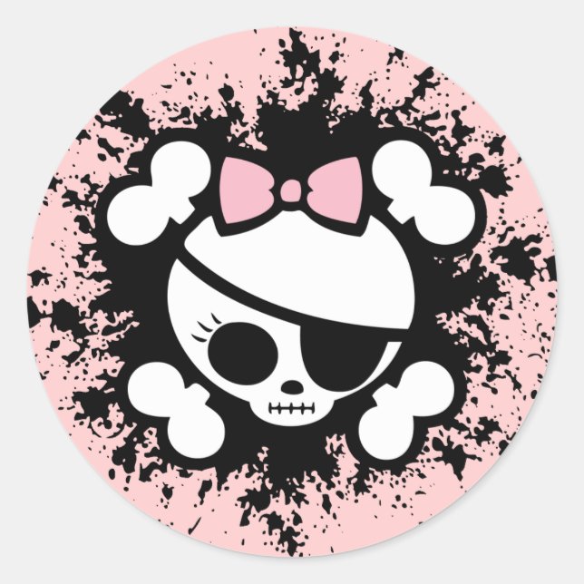 Molly Splat Classic Round Sticker (Front)