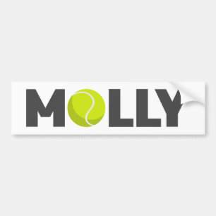 Molly Tennis Bumper Sticker