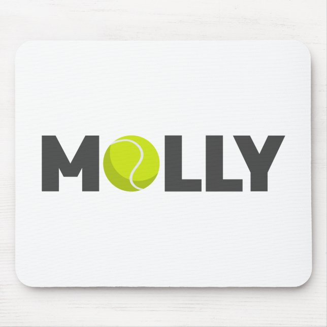 Molly Tennis Mouse Pad (Front)