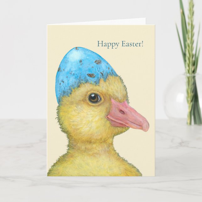 Molly the duckling Easter card (Front)