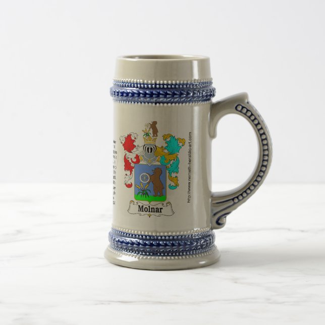 Molnar Family Crest Stein (Right)