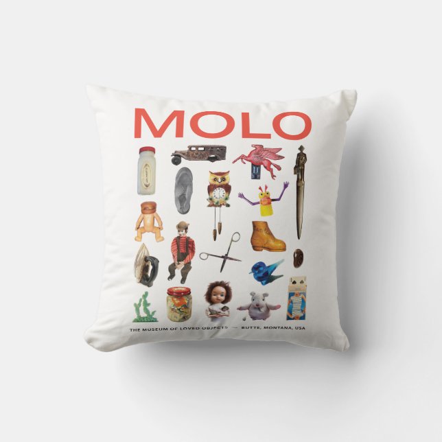 Molo Artifacts decor Throw Pillow (Front)