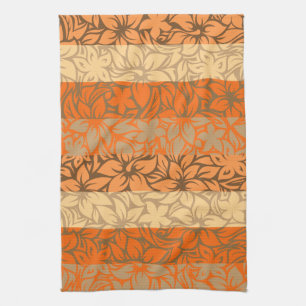 Moloaa Bay Hawaiian Hibiscus Serviettes rayées