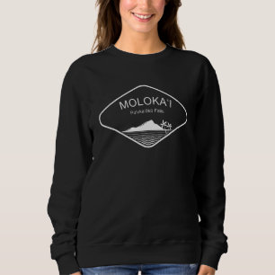 Molokai Puukaoku Falls Hawaii Aloha Hula Vacation  Sweatshirt