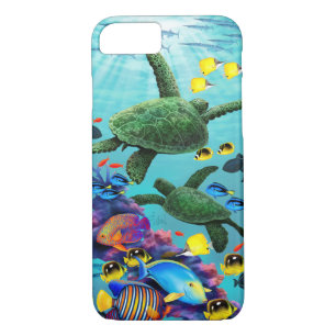 Molokini Cove Hawaiian Sea Turtle Tropical Fish iPhone 8/7 Case