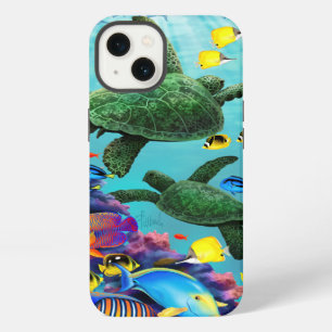Molokini Cove Hawaiian Sea Turtle Tropical Fish iPhone 13 Case