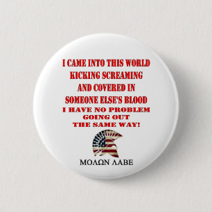 MOLON LABE 2 INCH ROUND BUTTON