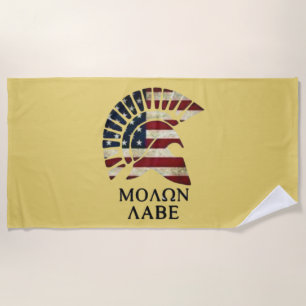 MOLON LABE BEACH TOWEL