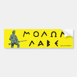 Molon Labe Bumper Sticker