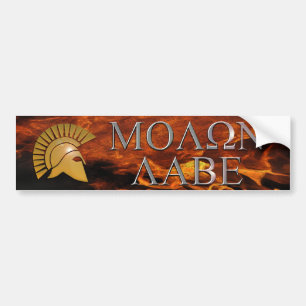 Molon Labe Bumper Sticker