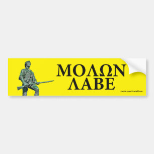 Molon Labe Bumper Sticker