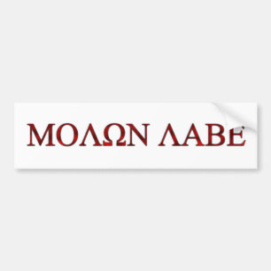 Molon Labe Bumper Sticker