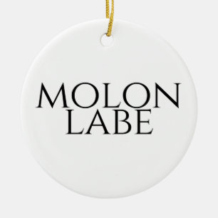 Molon Labe Ceramic Ornament