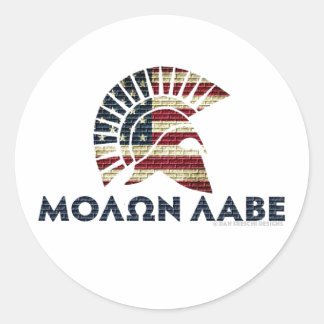 Molon Labe! Classic Round Sticker