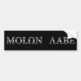 Molon Labe (Come and Get It) Bumper Sticker