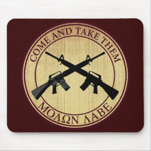 Molon Labe (Come and Take Them) Mouse Pad