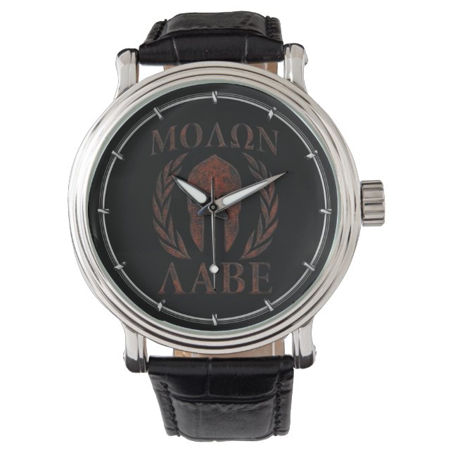 Molon Labe Iron Warrior Laurels Watch (Front)