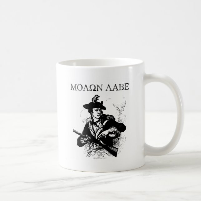 Molon Labe Minuteman Coffee Mug (Right)