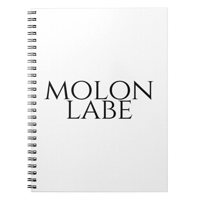 Molon Labe Notebook (Front)