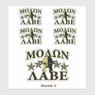 Molon Labe Spartan 5 stars Olive Green