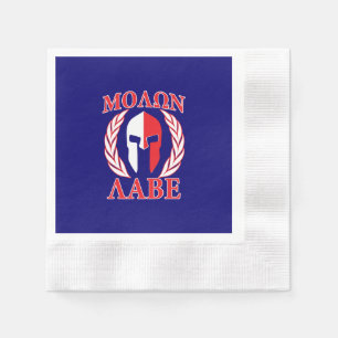 Molon Labe Spartan Armour Laurels Tri Colour Napkin
