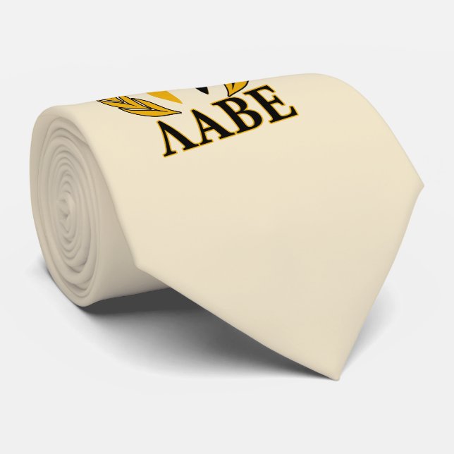 Molon Labe Spartan Helmet Laurels Gold Tie (Rolled)