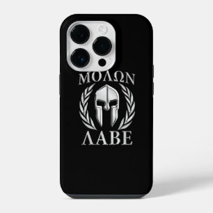 Molon Labe Spartan Helmet Laurels iPhone 14 Pro Case