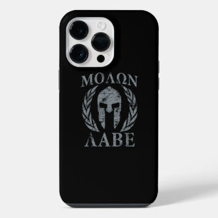 Molon Labe Spartan Helmet Laurels iPhone 14 Pro Max Case