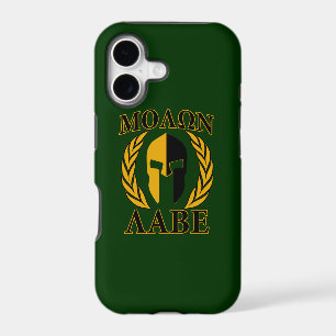Molon Labe Spartan Laurels on Forest Green