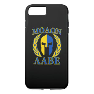 Molon Labe Spartan Laurels Yellow Blue Accents Case-Mate iPhone Case