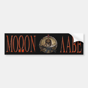 Molon Labe Spartan M-4 Bumper Sticker