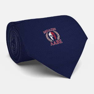 Molon Labe Spartan Warrior Carbon Fibre Print Tie